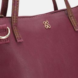 Baggit Structured Handheld Bag with Printed Handles image 5