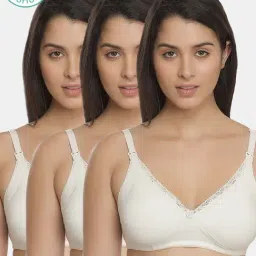 Inner Sense White Non Wired Non Padded Nursing Bra (Pack Of 3)-image-30