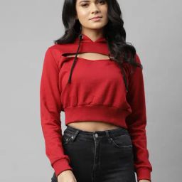 Rigo Maroon Hooded Sweatshirt-image-65