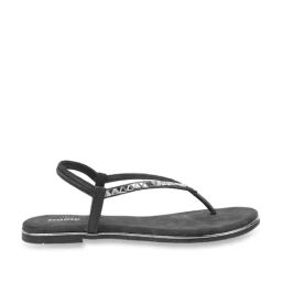 Mochi Women's Charcoal Grey Sling Back Sandals-picture-20