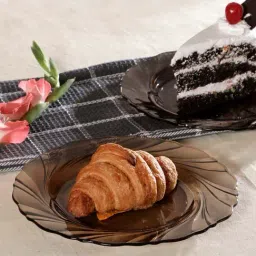 Duralex Brown Glass 19 cm Dessert Plate - Set of 6-21
