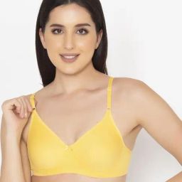 Clovia Yellow Non-padded Bra-image-33
