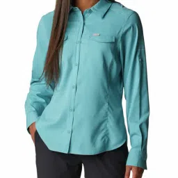 Columbia Dark Turquoise Silver Ridge 2.0 Regular Fit Shirt-image-8