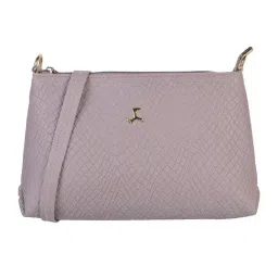 Mochi Purple Textured Medium Cross Body Bag-35