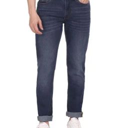 U.S. Polo Assn. Blue Cotton Slim Fit Jeans-image-85