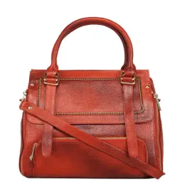 Genwayne Tan Solid Medium Handbag-48