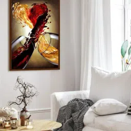 The Art House Abstract Multicolor Canvas Painting-image-58