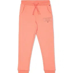 Tommy Hilfiger Kids Peach Dusk Logo Regular Fit Joggers-image-51