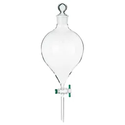 ABGIL Separating Funnel Globe Shape With Interchangeable Stopper & PTFE Stopcock Plug Type 10 L Amber Borosilicate Glass, FS-AC-389-09 image 1