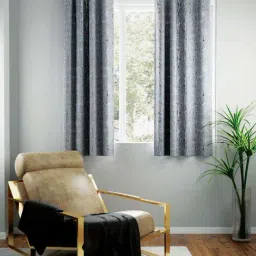 Bianca TREMEZZO Silver Faux Silk 5 Ft. Window Curtain - Set of 2-28