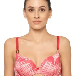 Triumph Red Printed Half Coverage T-Shirt Bra-picture-42