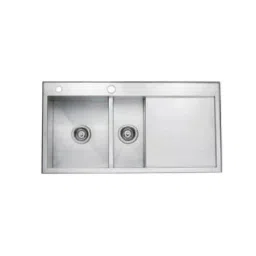 Jayna Square 40x20x09 inch Brush Finish Stainless Steel Double Bowl Kitchen Sink with Soap Dispenser, JS 4020 MR-image-51