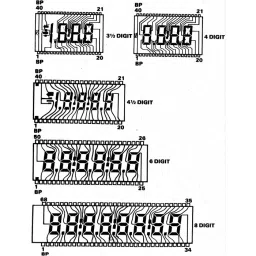 RS PRO 7-Segment LCD Display, Black on Grey, 1 Row by 4 Characters, Reflective Model No 1847715 image 5