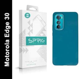 Sprig Liquid Silicone Back Cover for Motorola Edge 30 (Blue)-image-71