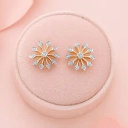 Mia by Tanishq 9k (375) Diamond Yellow Gold Earrings for Women-image-65