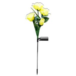 7-Color Changing Solar Rose Garden Lights Colorful Solar Beautiful & Realistic Rose Lights Solar Rose Garden Light Waterproof Solar Flower Lights Illuminate Your Garden With Rose Lights, Pack Of 1 - RS61517-Color Changing Solar Rose Garden Lights Colorful Solar Beautiful & Realistic Rose Lights Solar Rose Garden Light Waterproof Solar Flower Lights Illuminate Your Garden With Rose Lights, Pack Of 1 - RS6151-27
