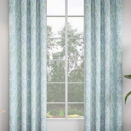 GM Blue & White Set of 2 Room Darkening Door Curtain-28