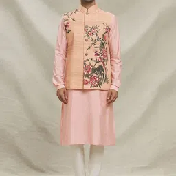 Arihant Rai Sinha Men Regular Thread Work Kurta with Trousers-picture-13