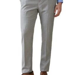 Park Avenue Grey Polyviscose Slim Fit Checked Formal Trosuers-picture-23