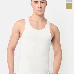 OLWEN Pack Of 3 Basic Vest 1987-VESTS-PO3-FROST-MIST-TAUPE-S-image-66
