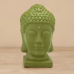 Pure Home and Living Green Ceramic Textured Sculptures and Figurines-33