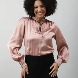 PURYS Pink Relaxed Fit Top-image-12