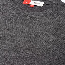INVICTUS Men Charcoal Grey Solid Pullover with Elbow Patches image 2