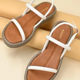 Rocia Women Comfort White Sandal-image-9