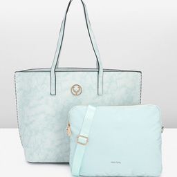 Allen Solly Textured Tote with Pouch-image-9