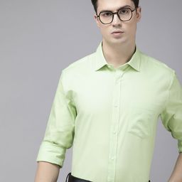 Park Avenue Textured Slim Fit Pure Cotton Formal Shirt-image-93