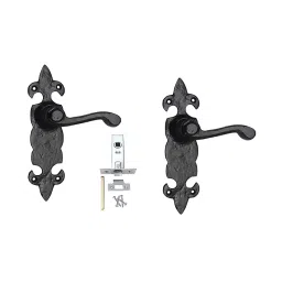 Screw Tight Brass Black Finish Latch Handle M110201EXB-image-82