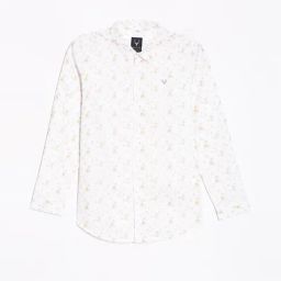Allen Solly Kids White Printed Slim Fit Shirt-picture-34