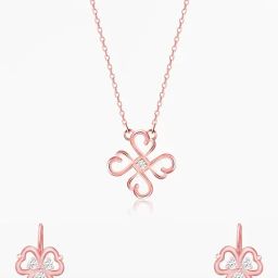 GIVA 925 Sterling Silver Rose Gold Set for Women-picture-24