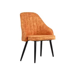 Vergo Grace Dining Chair Suede Leather Orange, DCFS887220-46