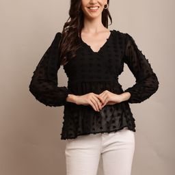 Raabta Fashion Floral Georgette Empire Top-image-51