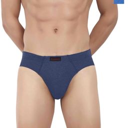 LOGGERHEAD Pack Of 2 Mid-Rise Basic BriefsLHCB001-BLUE-NAVY BLUE-12
