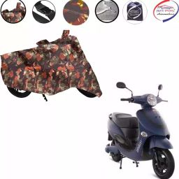 Auto Pearl Polyester Waterproof Two Wheeler Cover for Hero Electric Photon,(Jungle Print)-image-83