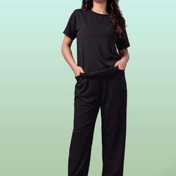 SAKARMAA Women T-shirt & Trousers Night suit Co-Ords-image-78