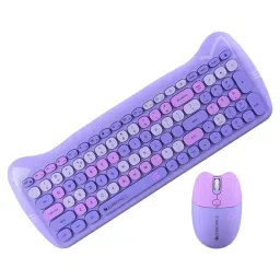 Zebronics Zeb Companion 303 2.4 GHz Wireless Keyboard & Mouse Combo, Purple-6