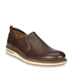 Ruosh Men's Aircube Brown Slip-Ons-image-54
