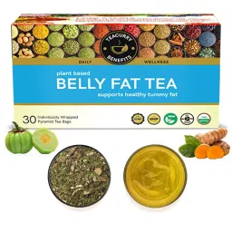 TEACURRY Belly Fat Tea Tummy Fat Reducing Tea for Men and Women(1 Month Pack,30 Tea Bags)-image-3