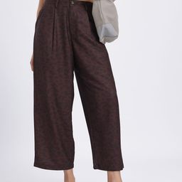 glitchez Women Fierce Fantasies Printed Barrel Fit Cropped Trousers-image-29