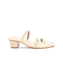 ALL TABS OPEN Embellished PU Block Sandals image 3