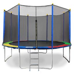 Reznor 6 Feet Heavy Duty Jumping Mat Indoor Outdoor Trampoline With Enclosure Net & Spring Cover Padding For Kids-27