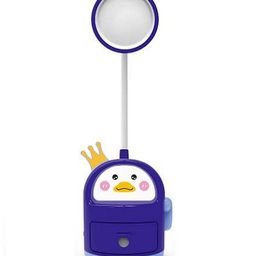 FunBlast Cute Cartoon Design 2 in 1 Table Lamp with Sharpener - Blue-2
