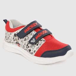 Toothless Velcro Closure Mickey Mouse Graphic Sneakers - Red-image-47