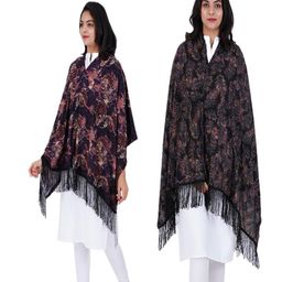 AGUILA Multi Purpose Printed Feeding Shawl Pack Of 2 - Black-Magenta-image-82
