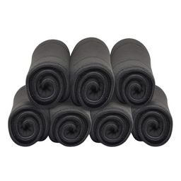 AEREX Reusable Black Inserts Pads for Diapers Bamboo Charcoal Inserts Liners Natures Cloth Diaper Liner Wet Free Booster Inserts Nappy Inserts for Baby Cloth Diapers (Pack of 7)-0