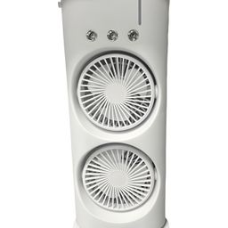 COZY VIBES Multifunctional Outdoor Air Cooler Three-Hole Misting Double-Head Fan Remote Control Cooling Humidifying Home Use Plastic- PACK OF 1- COLOR MAY VARY-image-71