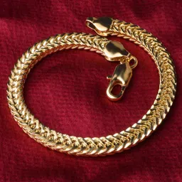 Peora Men Gold Plated Stainless Steel Link Bracelet-image-17